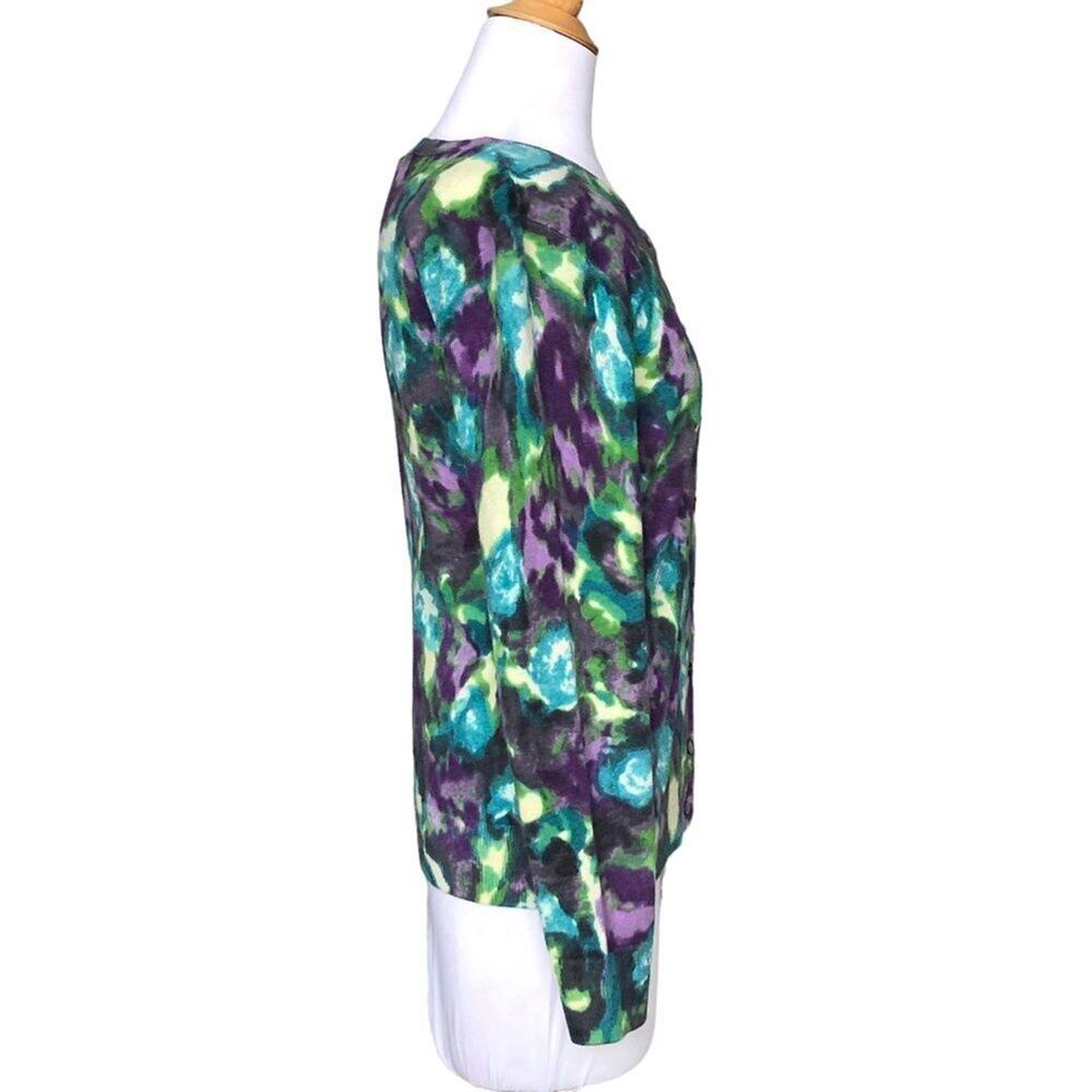 Talbots Soft Angora Blend Button Front Cardigan, … - image 2